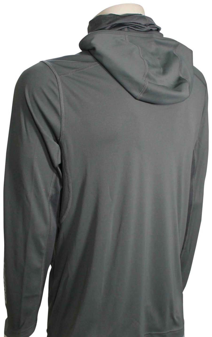 Apparel * | Limited Edition Under Armour Iso-Chill Hook Gaiter Hoody Pitch Grey / Mod Grey