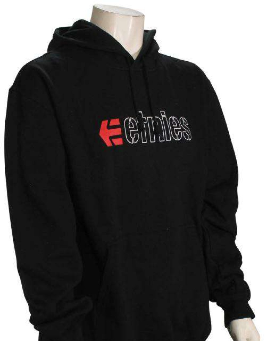 Apparel * | Excellent Etnies Ecorp Pullover Hoody Black / Red / White