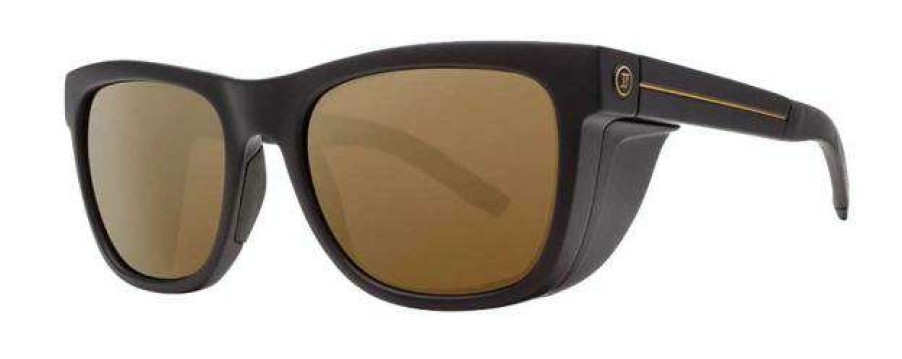 Accessories * | Outlet Sale Electric Jjf 12 Sunglasses Matte Black / Bronze Polarized Pro