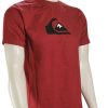 Apparel * | Sale Quiksilver Comp Logo T-Shirt Ruby Wine