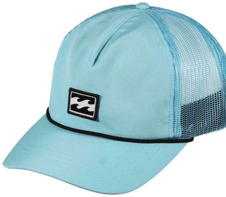 Apparel * | Crazy Deals Billabong Platform Trucker Hat Bright Blue