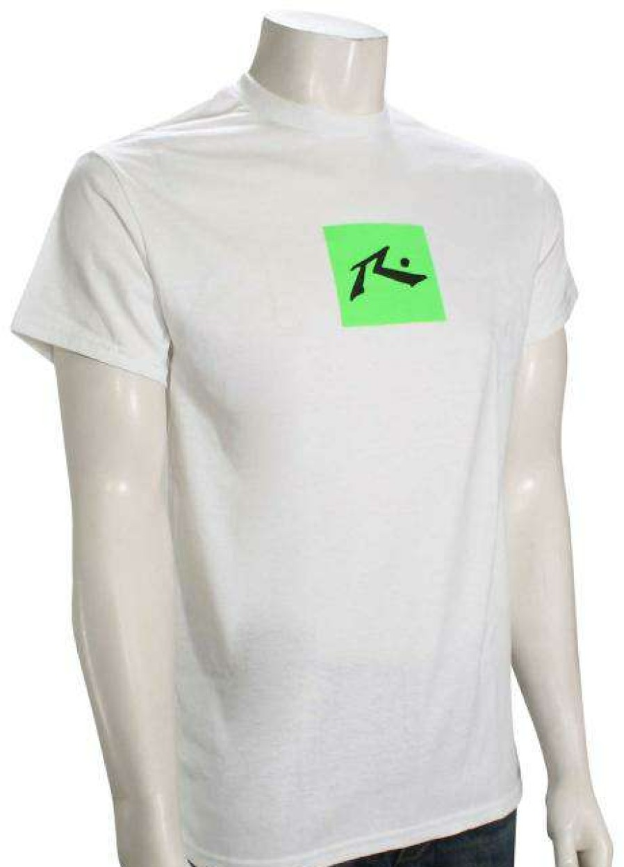 Apparel * | Classical Rusty Rock Box T-Shirt White / Green