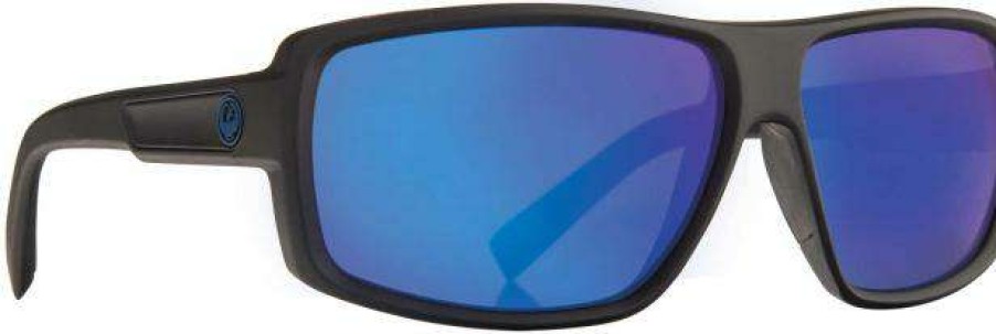 Accessories * | Wholesale Dragon Double Dos Sunglasses Matte Black / Blue Performance Polarized