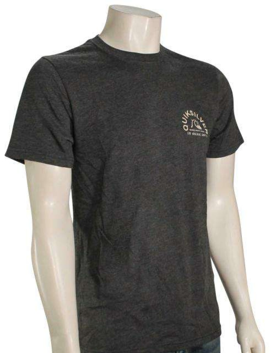 Apparel * | Excellent Quiksilver Qs Squared T-Shirt Charcoal Heather