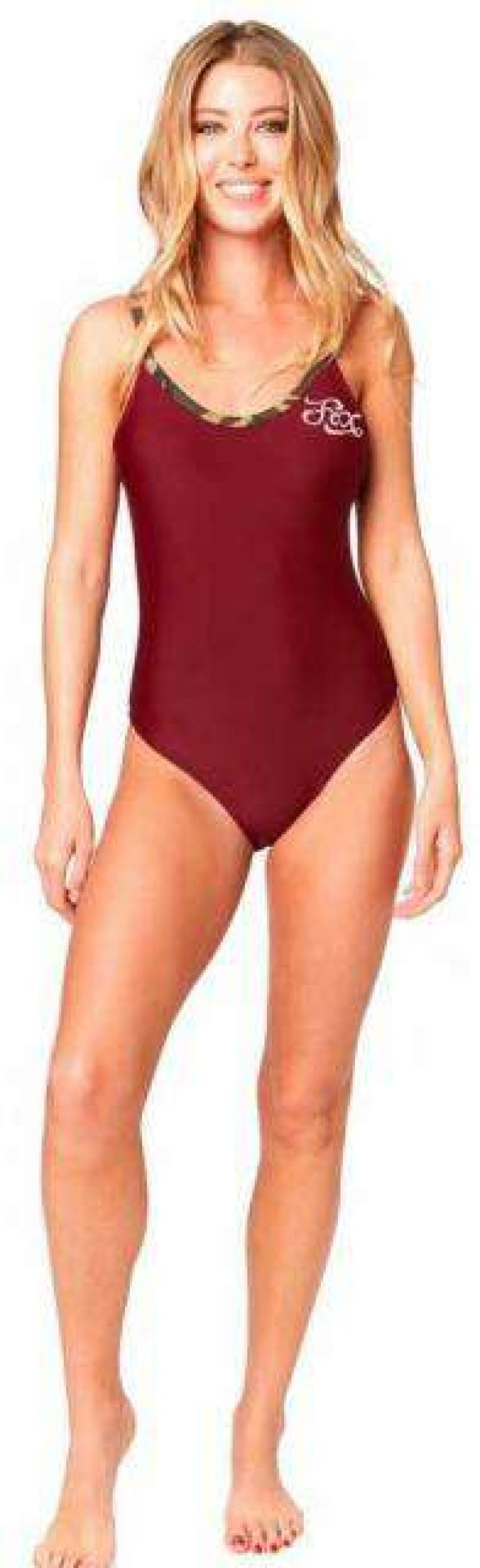 Apparel * | Store Fox Parker One Piece Swimsuit Cranberry