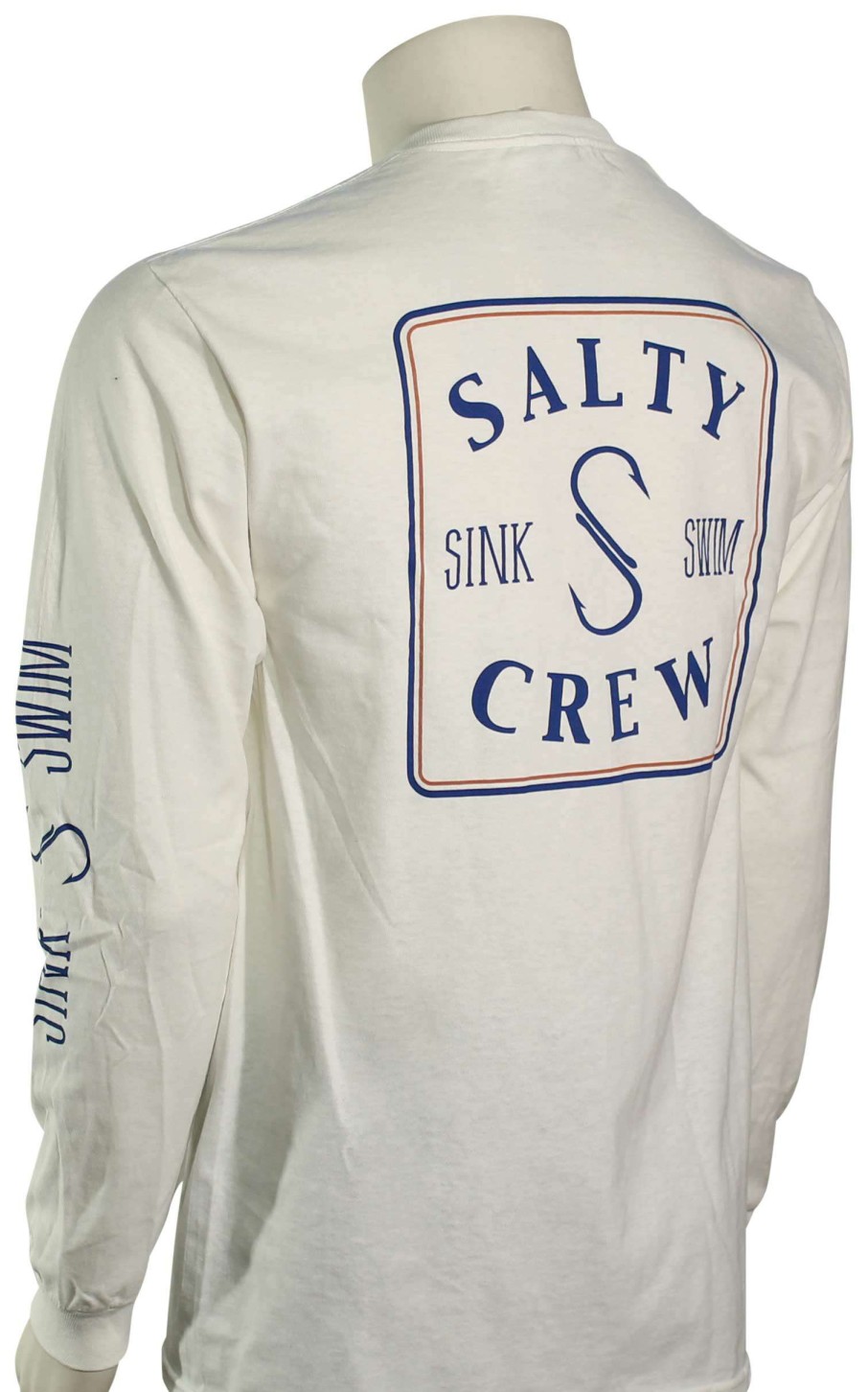 Apparel * | Cut Price Salty Crew Squared Up Ls T-Shirt White