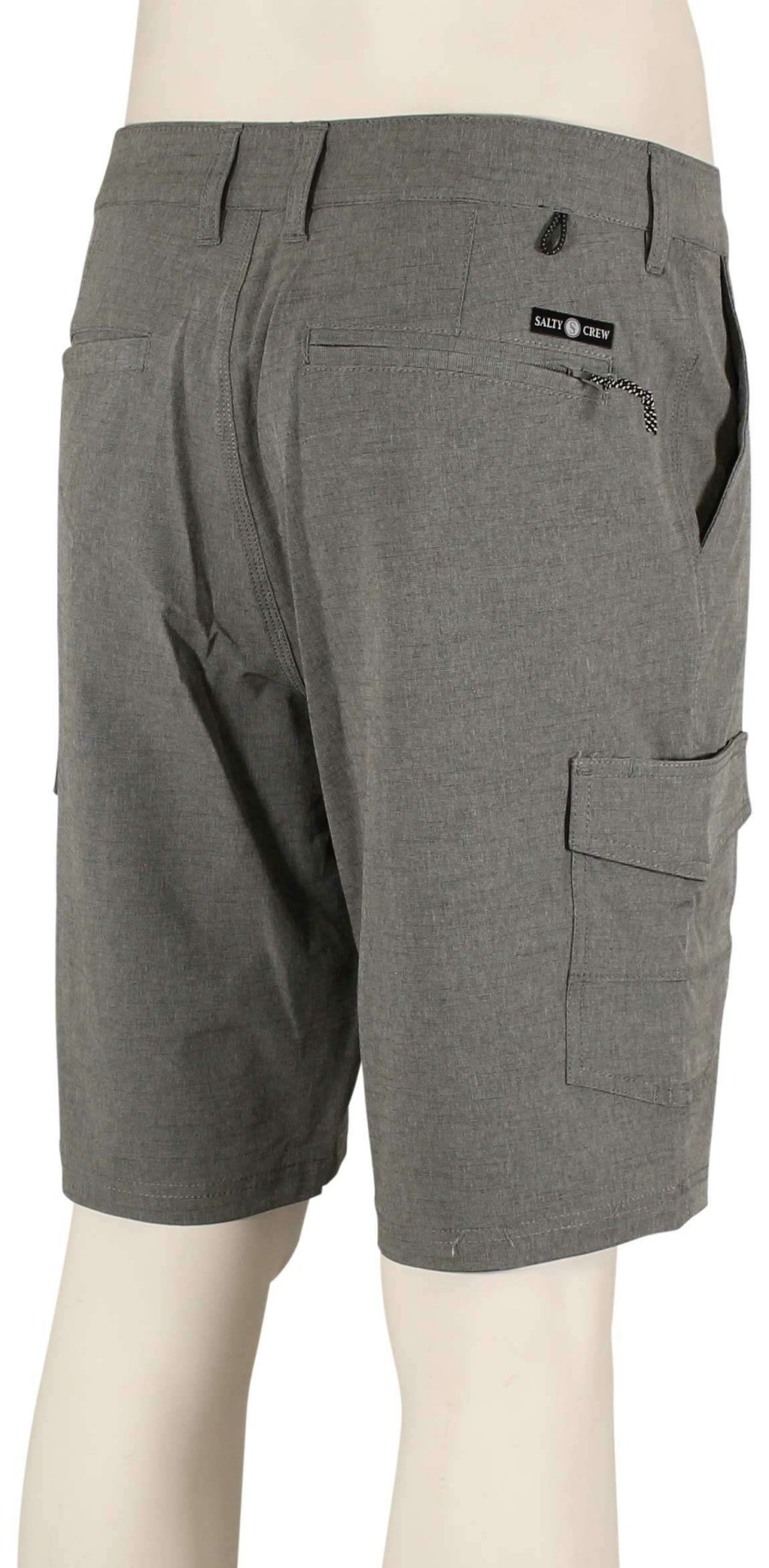 Apparel * | Flash Sale Salty Crew Drifter Cargo Hybrid Walk Shorts Gray