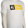 Apparel * | Wholesale Etnies New Box T-Shirt White / Black / Yellow