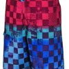 Apparel * | Crazy Deals Vans Off The Wall Checkered Boardshorts Blue Fade Scan Check