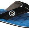 Footwear * | Less Expensive Volcom Boy'S Recliner Sandal Real Marina Blue