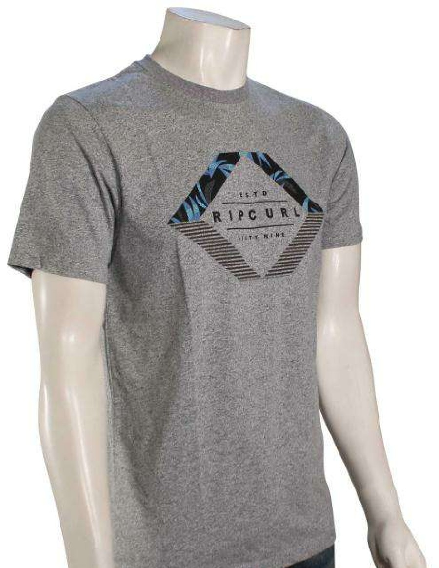 Apparel * | Best Choice Rip Curl Infustion T-Shirt Grey Marle