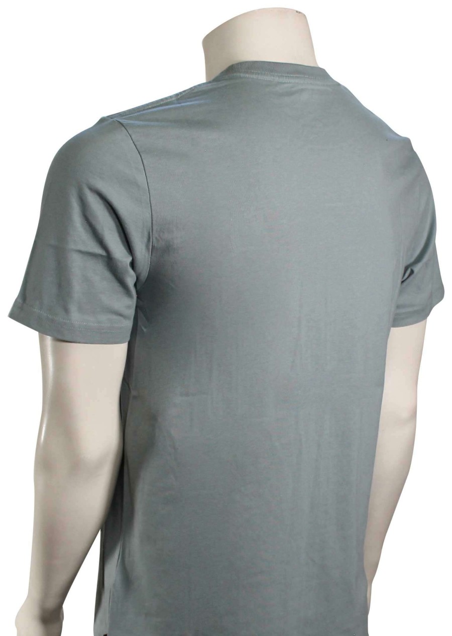 Apparel * | Excellent Rip Curl Plain Pocket T-Shirt Mineral Blue